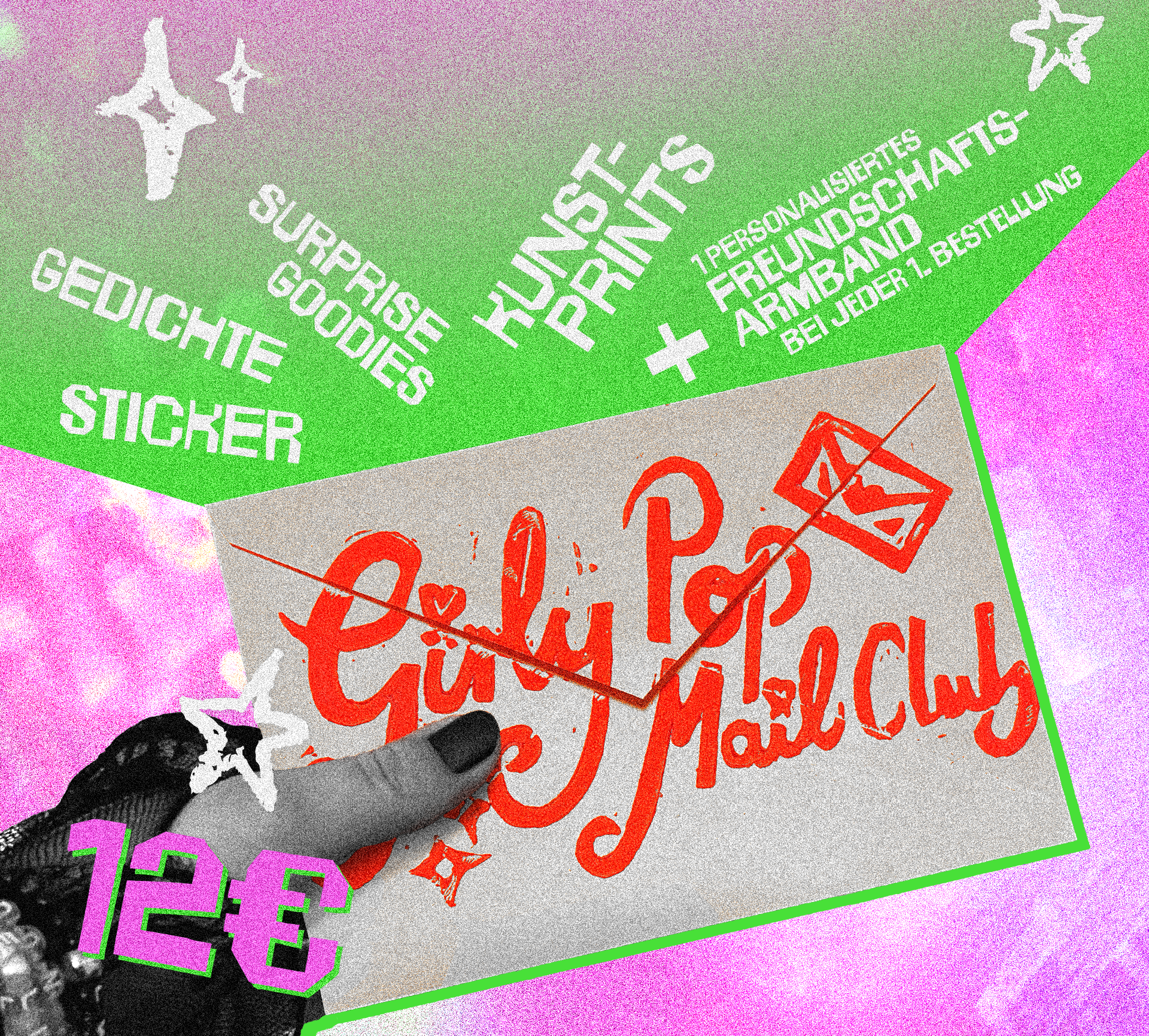 Girly Pop Snailmail Club || Kunstüberraschungsbrief