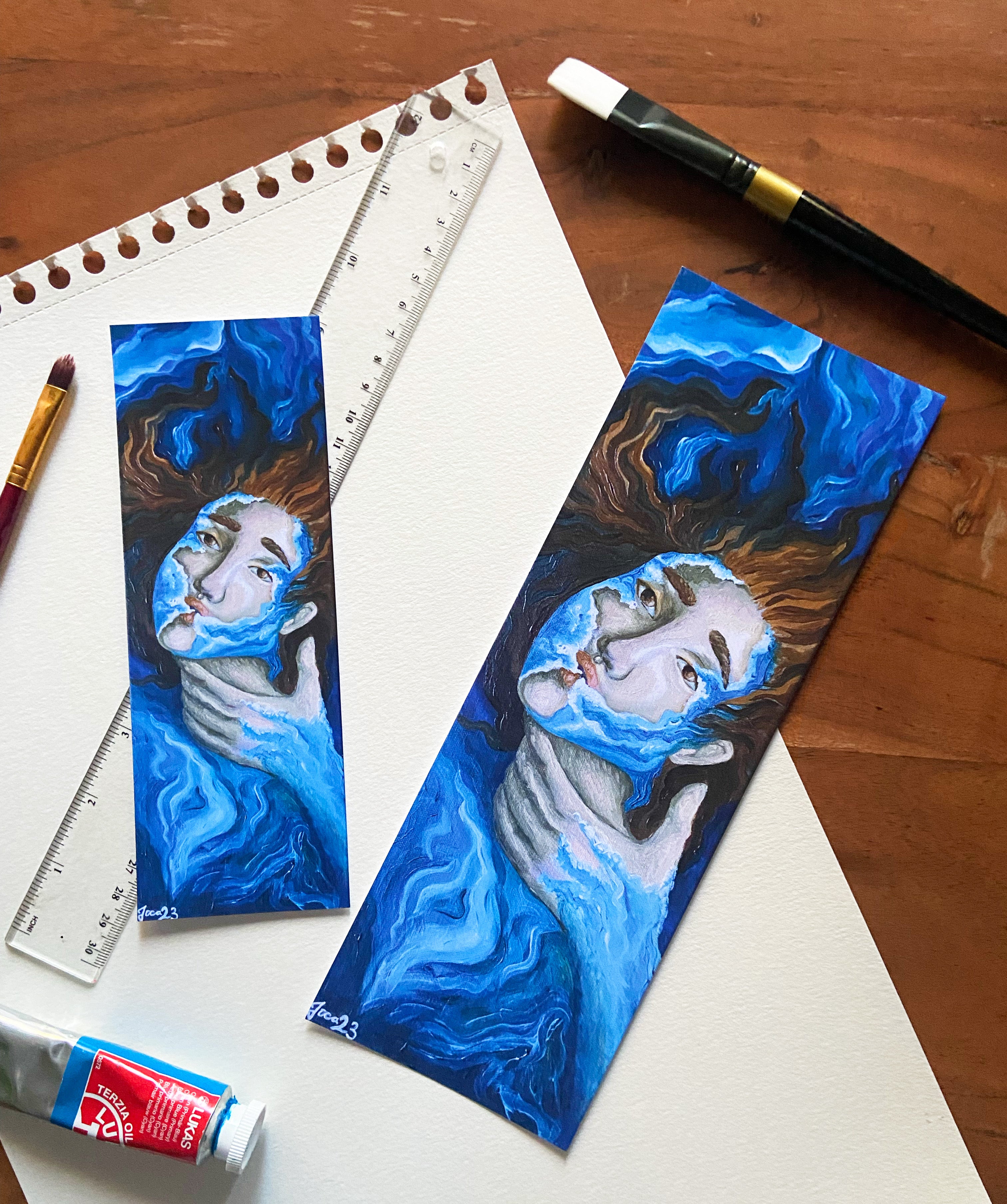 Kunstausdruck Artprint "just breathe" – Größen 10,5cm x 29cm & 7,5cm x 21cm