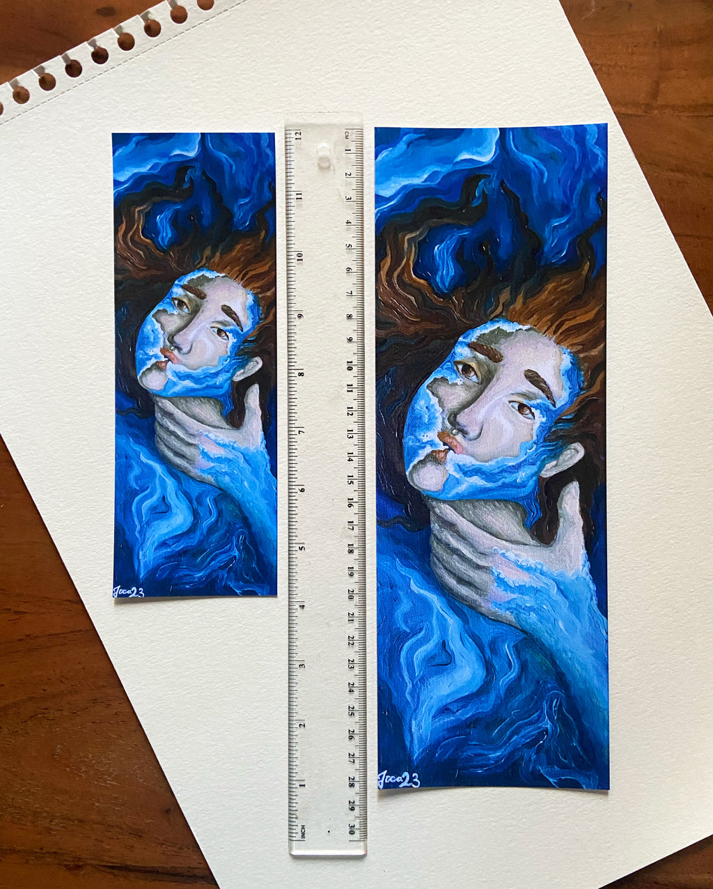 Kunstausdruck Artprint "just breathe" – Größen 10,5cm x 29cm & 7,5cm x 21cm
